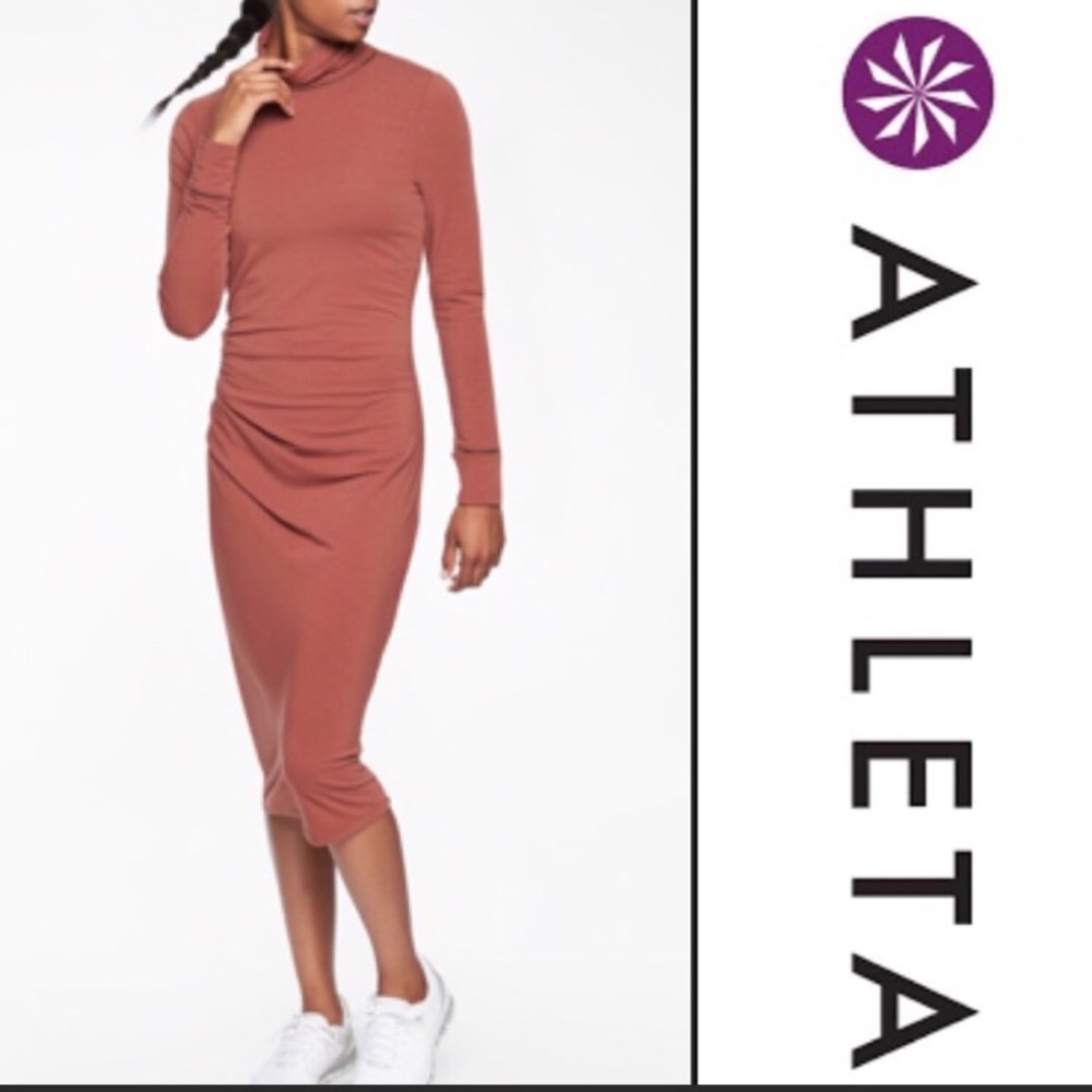 Athleta Industry Turtleneck Dress NWT XS